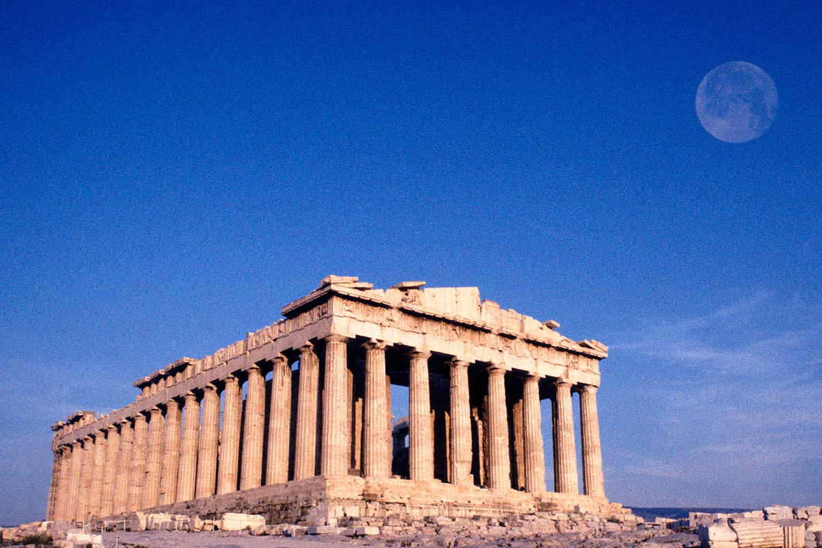 Scultura Partenone tempio Great Artefatto simbolo di Atene Grecia 